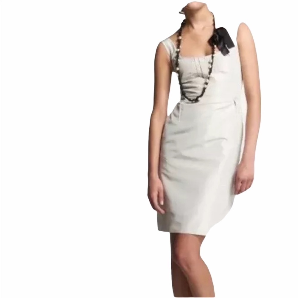 New J. Crew Clementine Sleeveless Dress 6P Tan